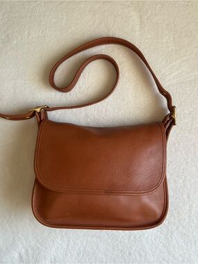 Vintage Coach British Tan Leather Patricia Legacy Bag 9951 USA Made